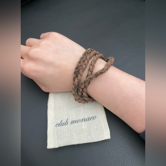 Club Monaco leather wrap bracelet - Picture 2 of 5